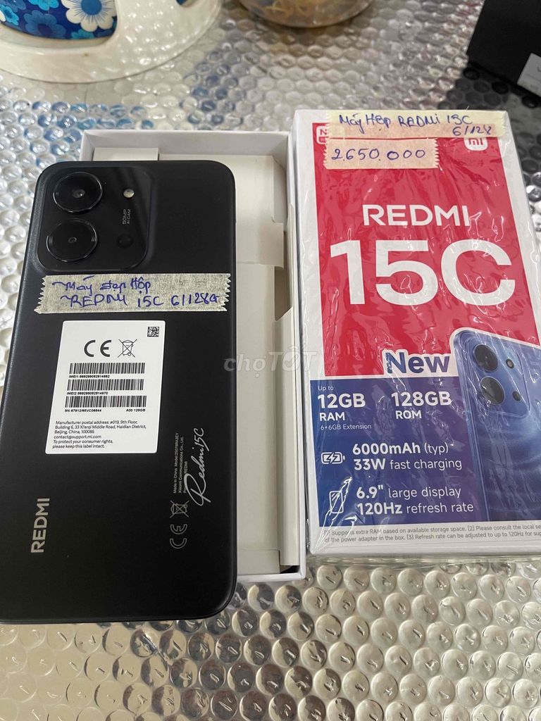 Xiaomi Redmi 15C 6/128gb fullbox zin đẹp 99%. Mua bán Điện thoại tại Quận Ninh Kiều Cần Thơ được đăng bởi Cầm Đồ Anh Quý hình 1