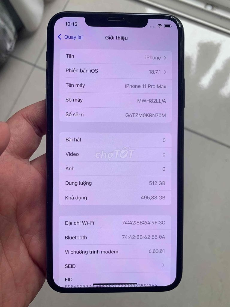 Apple iPhone 11 Pro Max 512GB Đen. Mua bán Điện thoại tại Thành phố Hạ Long Quảng Ninh được đăng bởi Hải Nguyễn hình 1