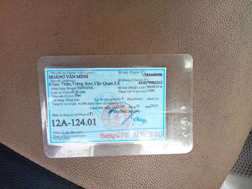 Toyota Innova J 2007 Bạc. Mua bán Ô tô tại Huyện Sơn Động Bắc Giang được đăng bởi Cuong hình 7