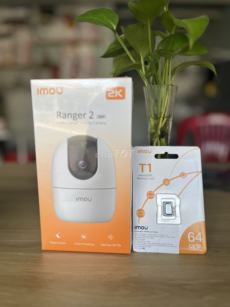 Camera Imou Ranger 2 3mp 2k + thẻ 64g chỉ 550k