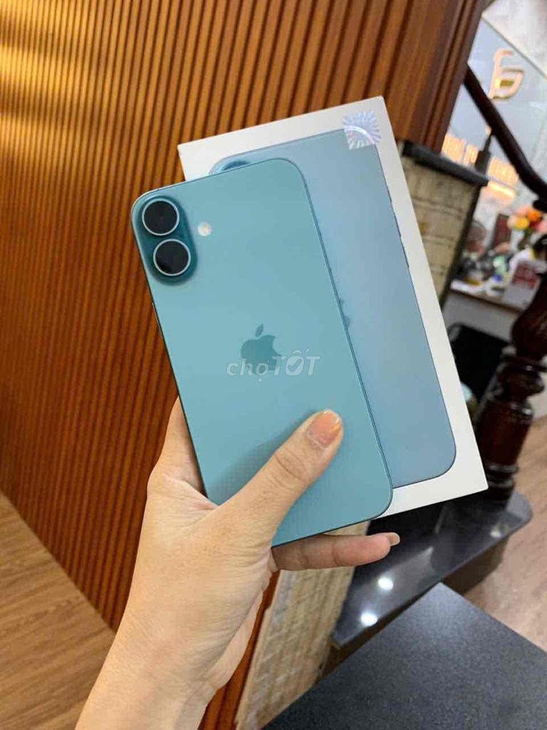 16Plus 128GB Xanh VN/A sạc 4L Fullbox Bh t10/2025