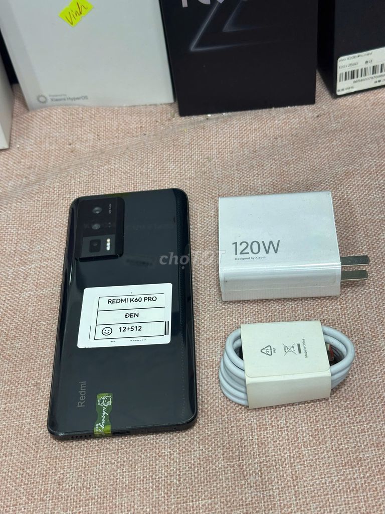 Xiaomi Redmi K60 Pro 12/512 Đen sạc 120w có COD. Mua bán Điện thoại tại Quận Hoàng Mai Hà Nội được đăng bởi Trần Ngọc Hiếu hình 1