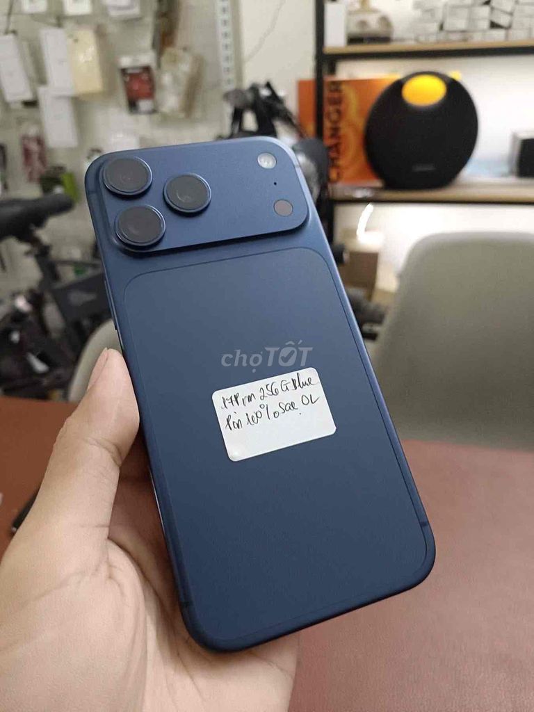 iPhone 17 Pro Max 256GB Xanh New LL/A sạc 0 lần. Mua bán Điện thoại tại Quận Thanh Khê Đà Nẵng được đăng bởi TT PHONE hình 1