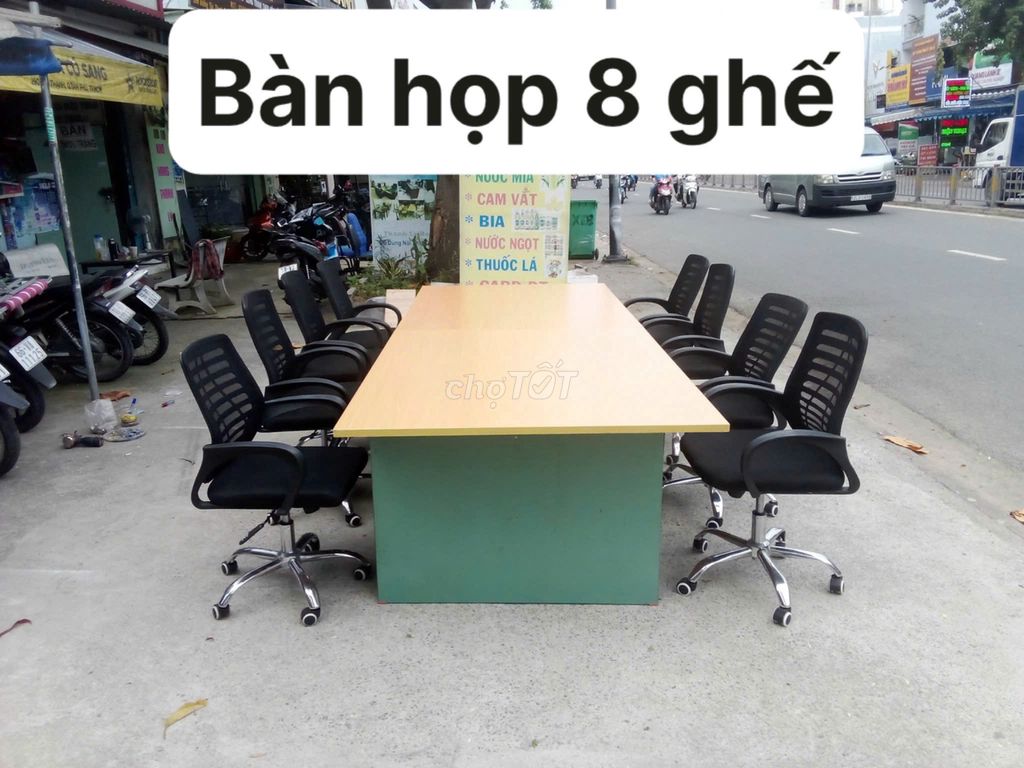 Bộ bàn họp 8 ghế # bàn họp 8 chỗ ngồi