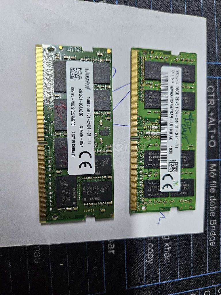 Ram laptop 16Gb ddr4 2400 2666 zin tháo máy