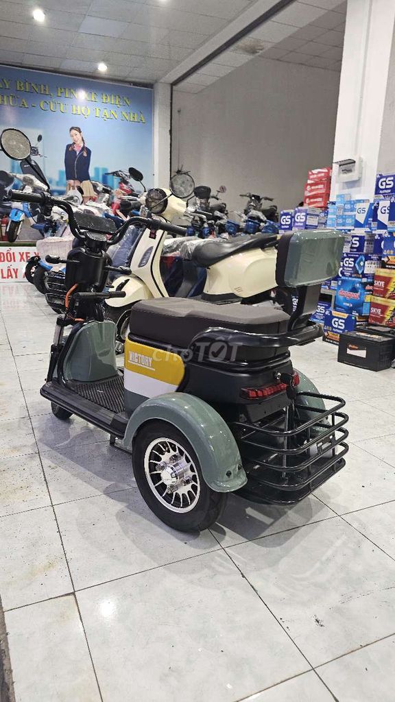 Xe điện ba bánh mới chạy 100km. Mua bán Xe điện tại Thị xã Bến Cát Bình Dương được đăng bởi Hoàng Nam hình 3