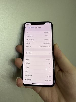 cần pass lại iphone X 64gb full chức năng. Mua bán Điện thoại tại Quận 11 Tp Hồ Chí Minh được đăng bởi Trần Huân