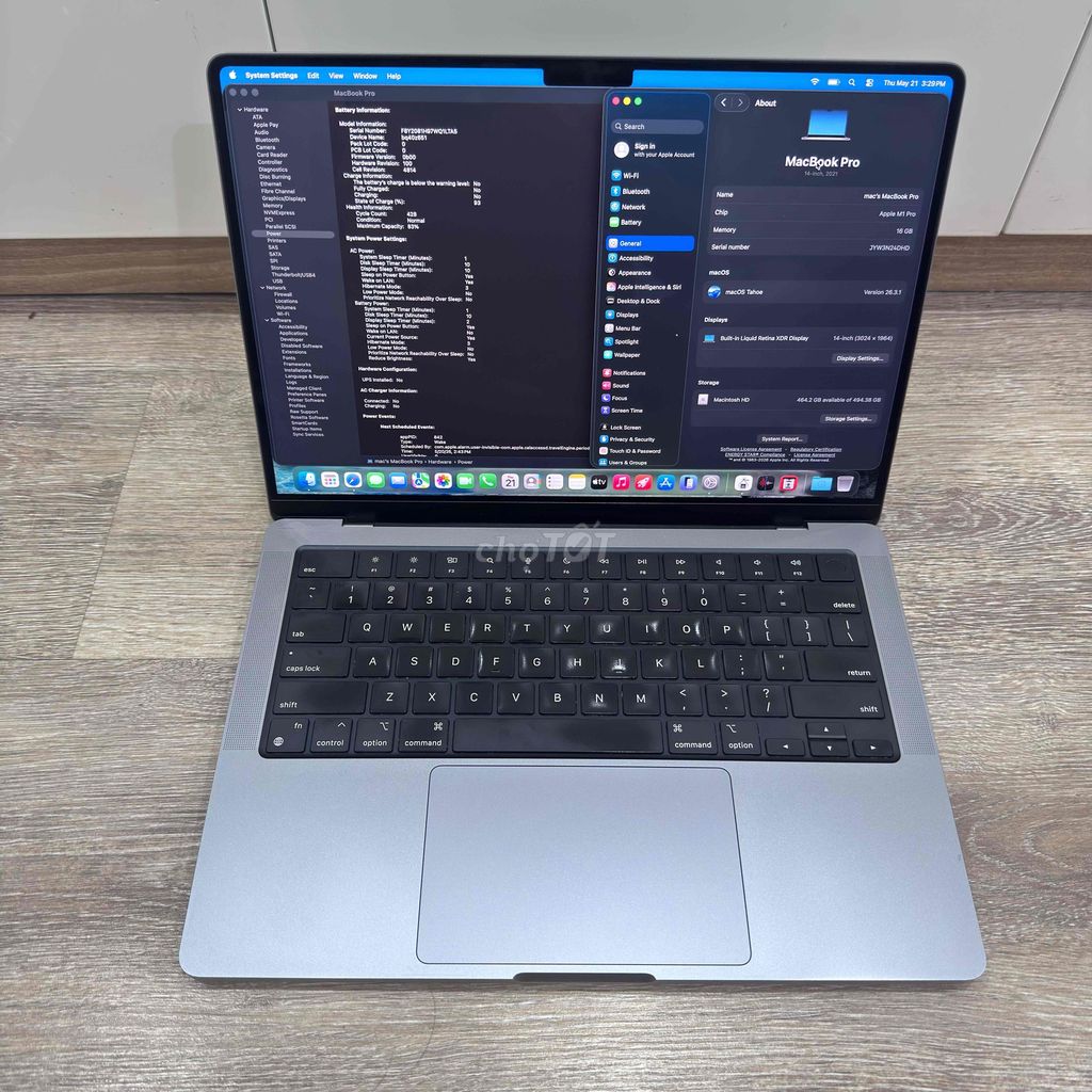 Apple MacBook Pro 14 inch M1 Pro 16GB/512GB. Mua bán Laptop tại Quận Thanh Xuân Hà Nội được đăng bởi Lê Đức Thắng hình 1