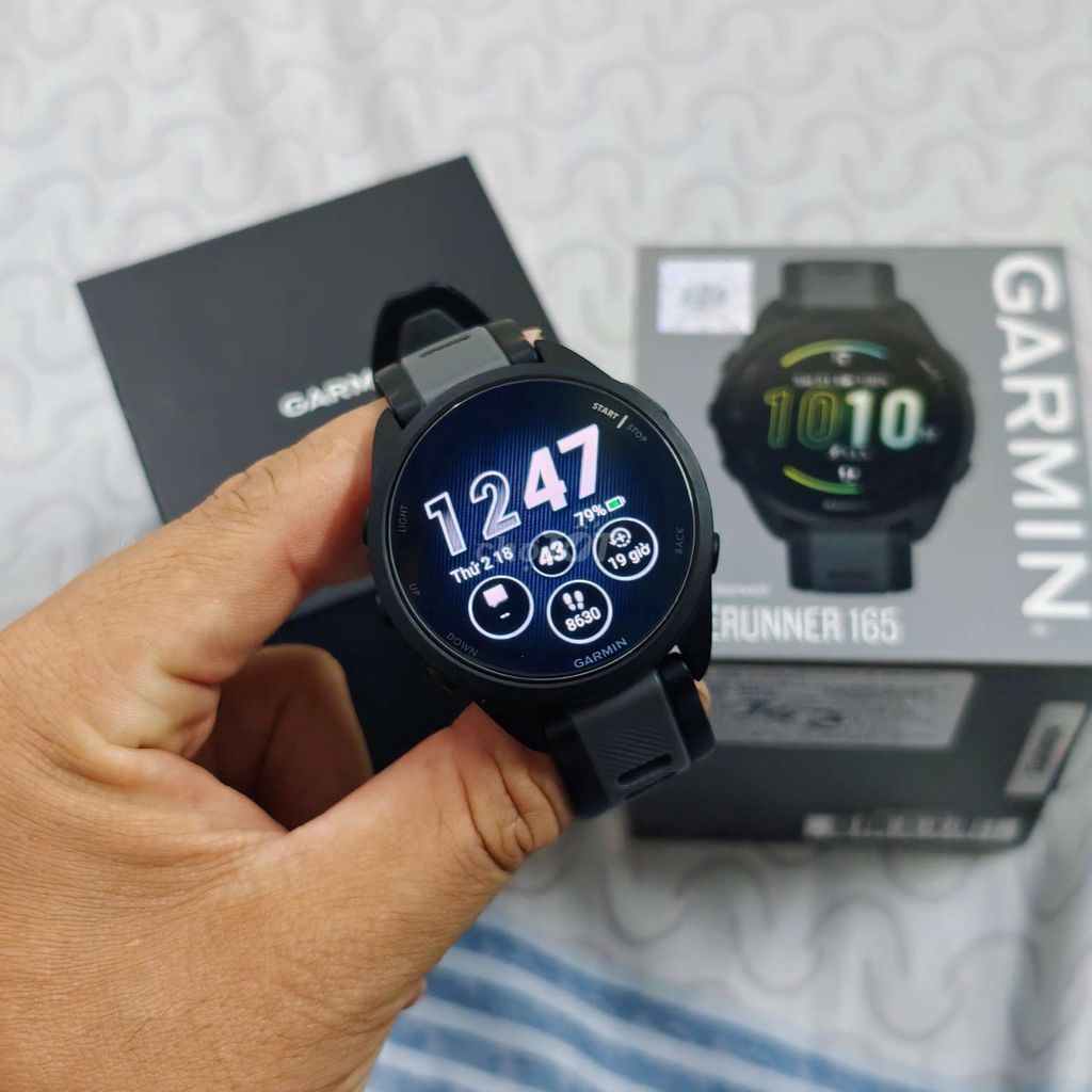 Cần bán Đồng hồ Garmin Forerunner 165 BH T03/2028. Mua bán Thiết bị đeo thông minh tại Quận 11 Tp Hồ Chí Minh được đăng bởi Lam hình 1