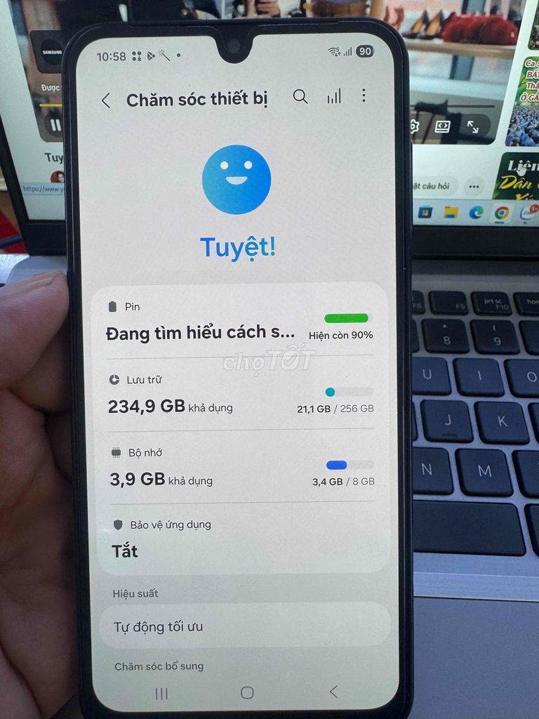 Samsung Galaxy A16 5G 256GB Đen 99%. Mua bán Điện thoại tại Quận 6 Tp Hồ Chí Minh được đăng bởi QUỐC THIÊN BÁN GÓP 0 ĐỒNG  hình 1