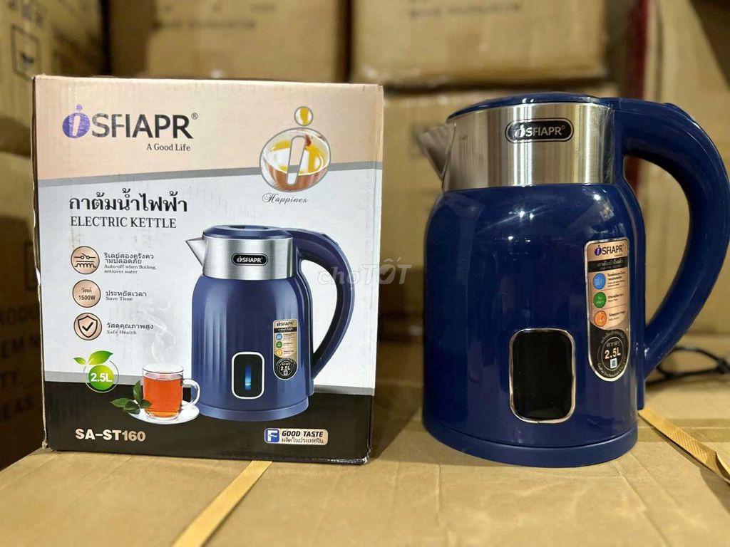 [ HÀNG MỚI] Ấm siêu tốc OSFIAPR SA-ST160 2.5L. Mua bán Bếp, lò, đồ điện nhà bếp tại Quận Bình Tân Tp Hồ Chí Minh được đăng bởi trungviet hình 1