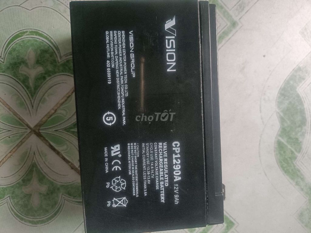Ắc quy Vision CP1290A 12V 9Ah 90% mới. Mua bán Đồ chuyên dụng, Giống nuôi trồng tại Quận Tây Hồ Hà Nội được đăng bởi Cường hình 1