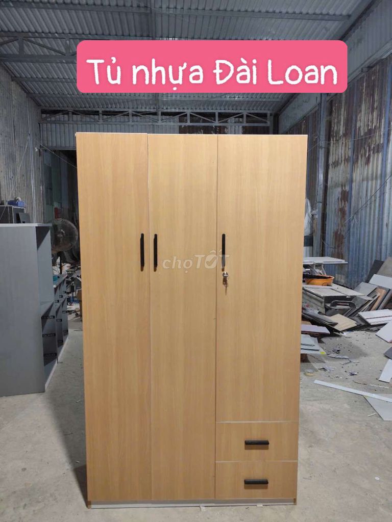 Tủ nhựa Đài Loan 3 cánh #đủ màu #đủ kt #freeship