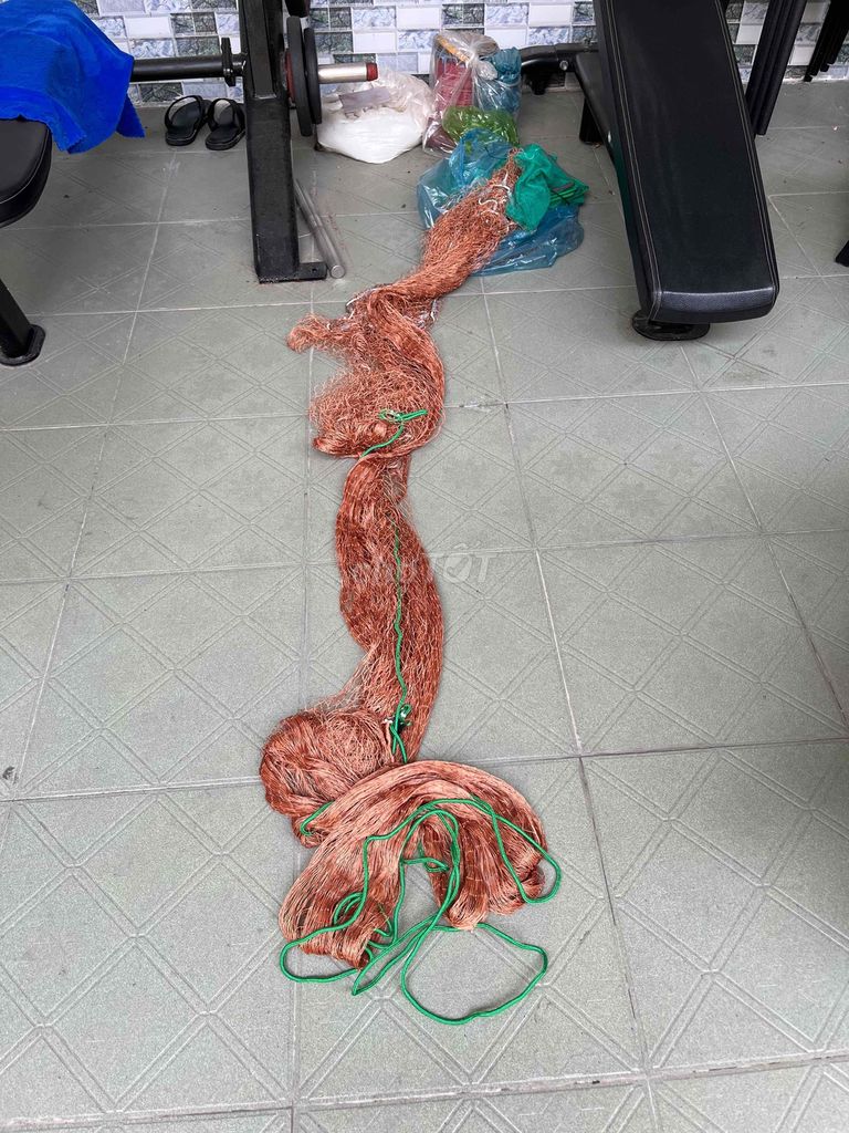 Lưới đánh cá Thái Lan 8m Nâu, Xanh lá