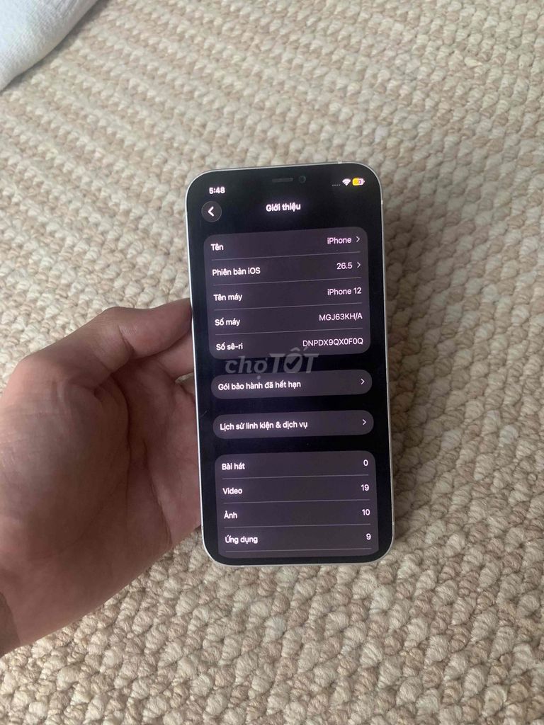 Apple iPhone 12 64GB Trắng 76% pin. Mua bán Điện thoại tại Huyện Gia Lâm Hà Nội được đăng bởi Minh hình 1
