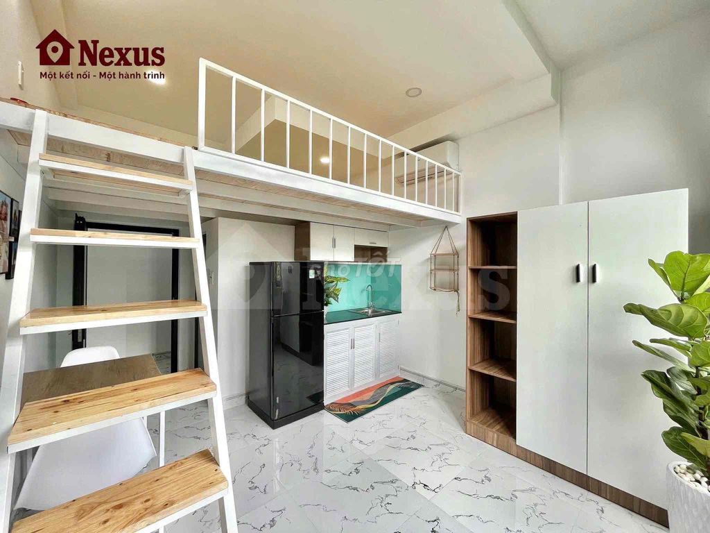 PHÒNG TRỌ GÁC SINH VIÊN FULL NỘI THẤT GẦN CÔNG VIÊN GIA ĐỊNH RỘNG RÃI