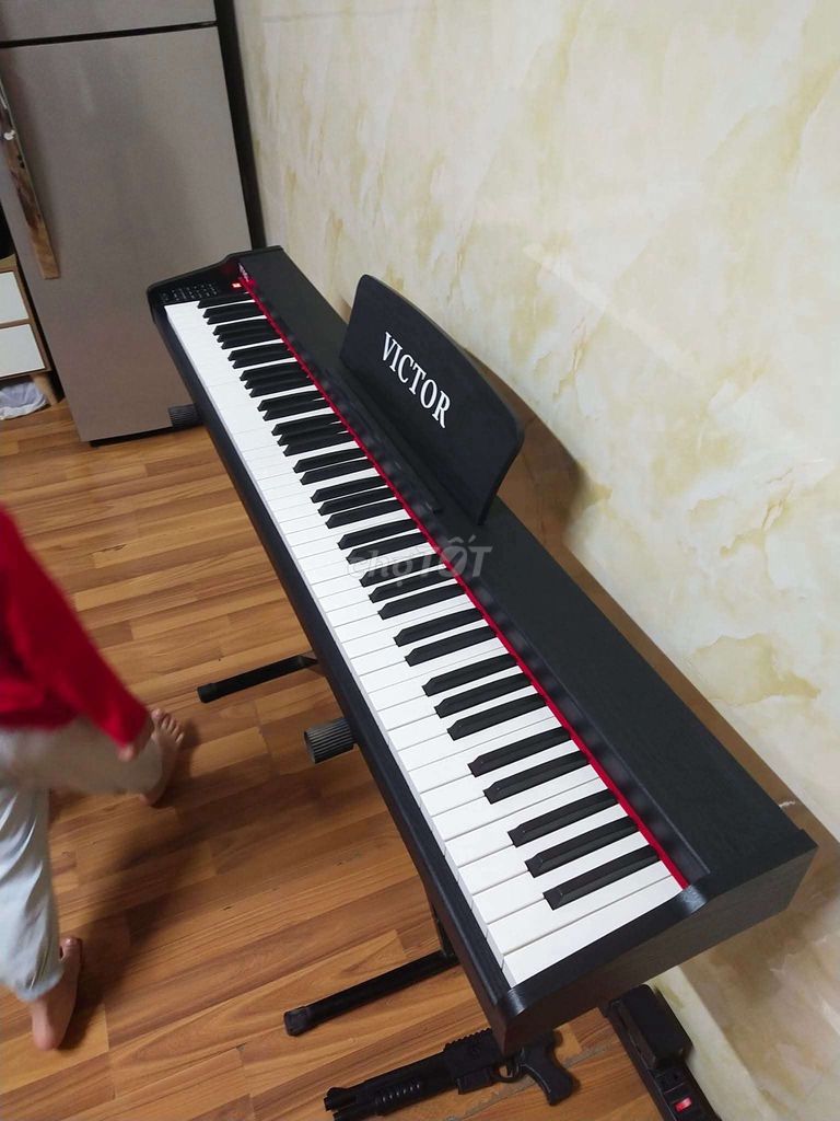 Đàn piano điện Victor-VT02 Đen 88 phím. Mua bán Nhạc cụ tại Quận Bắc Từ Liêm Hà Nội được đăng bởi Săn Lùng  hình 1