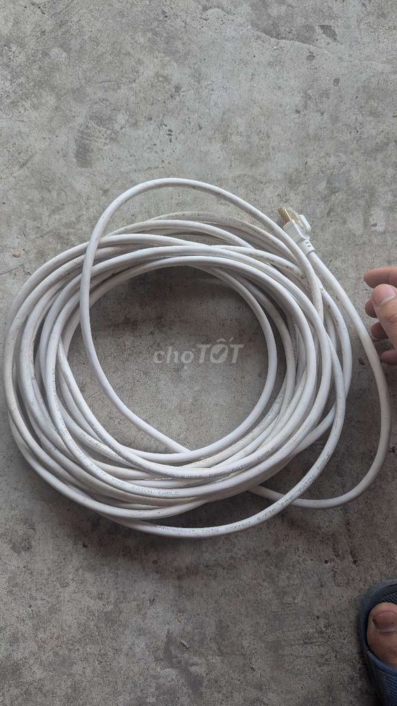 Dây cáp mạng CAT8 15m Trắng. Mua bán Phụ kiện (Màn hình, Chuột...) tại Huyện Kim Thành Hải Dương được đăng bởi nghĩa đông hình 1