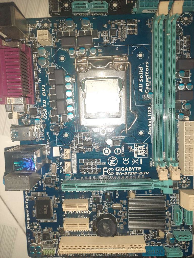 Bo mạch chủ Gigabyte GA-B75M-D3V. Mua bán Linh kiện (RAM, Card...) tại Huyện Đức Hòa Long An được đăng bởi Minh Tâm hình 1