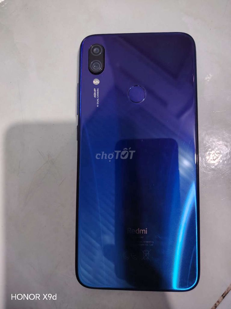 Xiaomi Redmi Note 7 Xanh. Mua bán Điện thoại tại Huyện Hòa Thành Tây Ninh được đăng bởi An Bùi hình 1