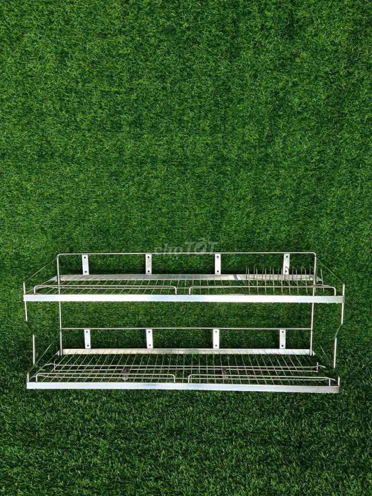 Kệ chén Inox 2 tầng treo tường. Mua bán Tủ, kệ gia đình tại Quận Cái Răng Cần Thơ được đăng bởi INOX Gia Dụng  hình 1