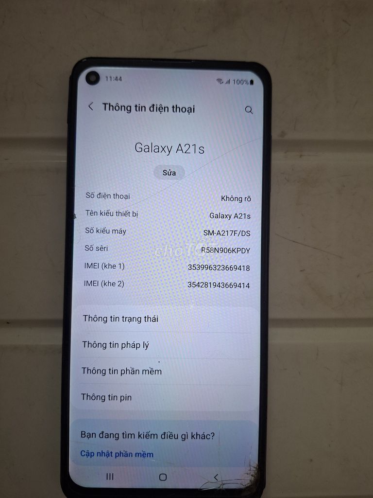 Samsung Galaxy A21s 64GB Xanh. Mua bán Điện thoại tại Quận Cẩm Lệ Đà Nẵng được đăng bởi Tam Hai hình 1