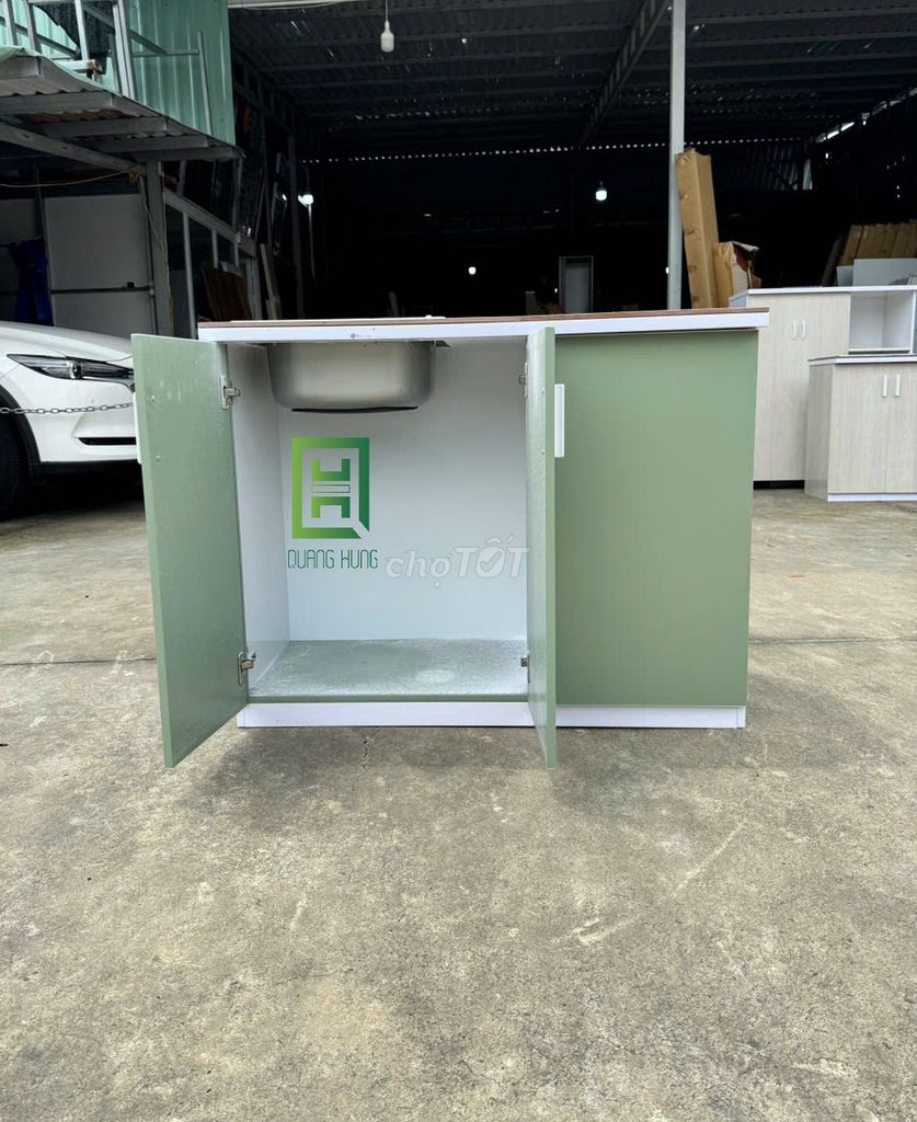 Tủ bếp Quang Hùng Nhựa Đài Loan Xanh lá giá rẻ//tủ. Mua bán Tủ, kệ gia đình tại Thành phố Biên Hòa Đồng Nai được đăng bởi Nội Thất Quang Hùng TD hình 1