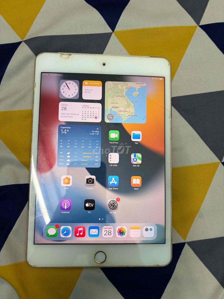 Apple iPad Mini 4 64GB Vàng. Mua bán Máy tính bảng tại Thành phố Thủ Dầu Một Bình Dương được đăng bởi Nguyễn Hùng hình 1