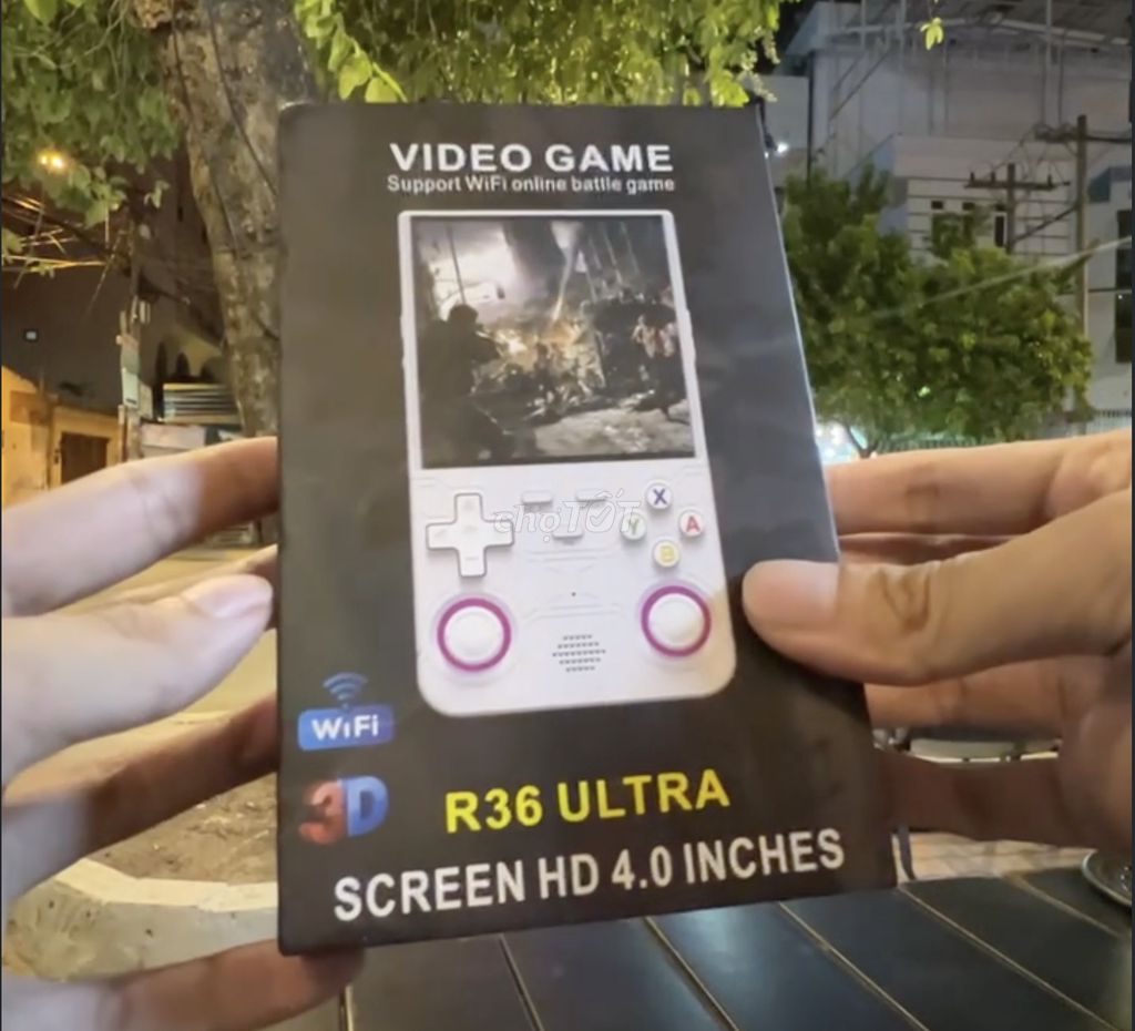 Máy chơi game R36S Ultra 64GB Xanh Tím Mới. Mua bán Thiết bị chơi game tại Quận 5 Tp Hồ Chí Minh được đăng bởi Quang hình 1