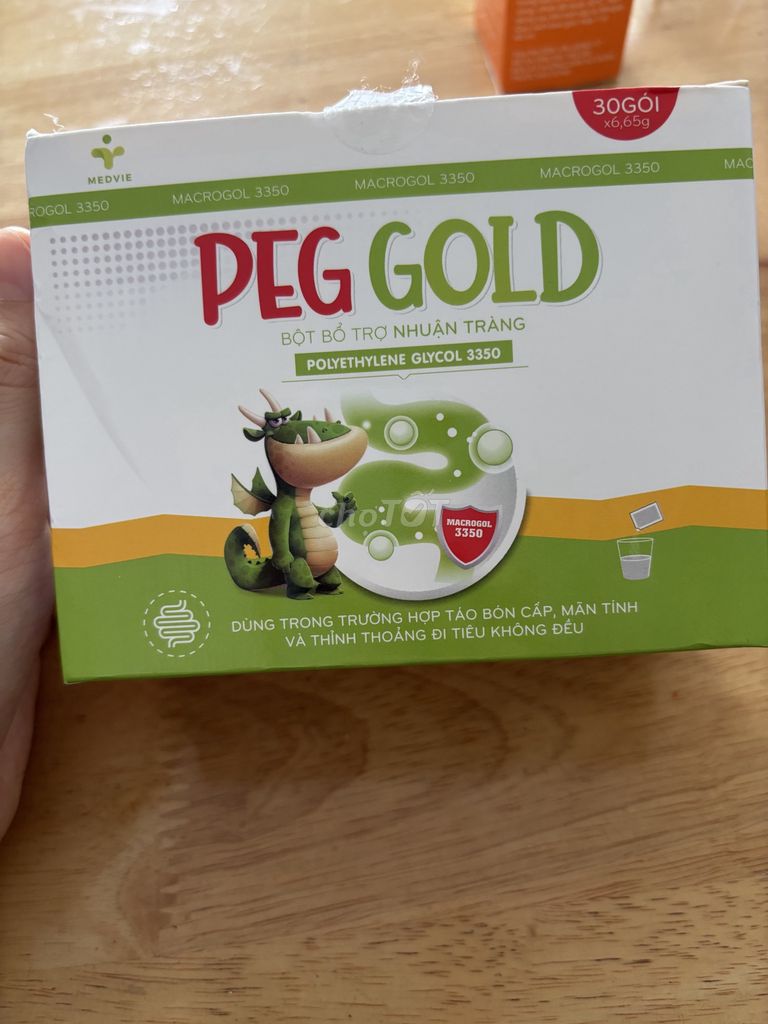 Bột nhuận tràng Medvie PEG Gold 29 gói. Mua bán Đồ ăn, thực phẩm và các loại khác tại Thành phố Thủ Đức Tp Hồ Chí Minh được đăng bởi Nguyễn Ngọc Thanh Nhung hình 1
