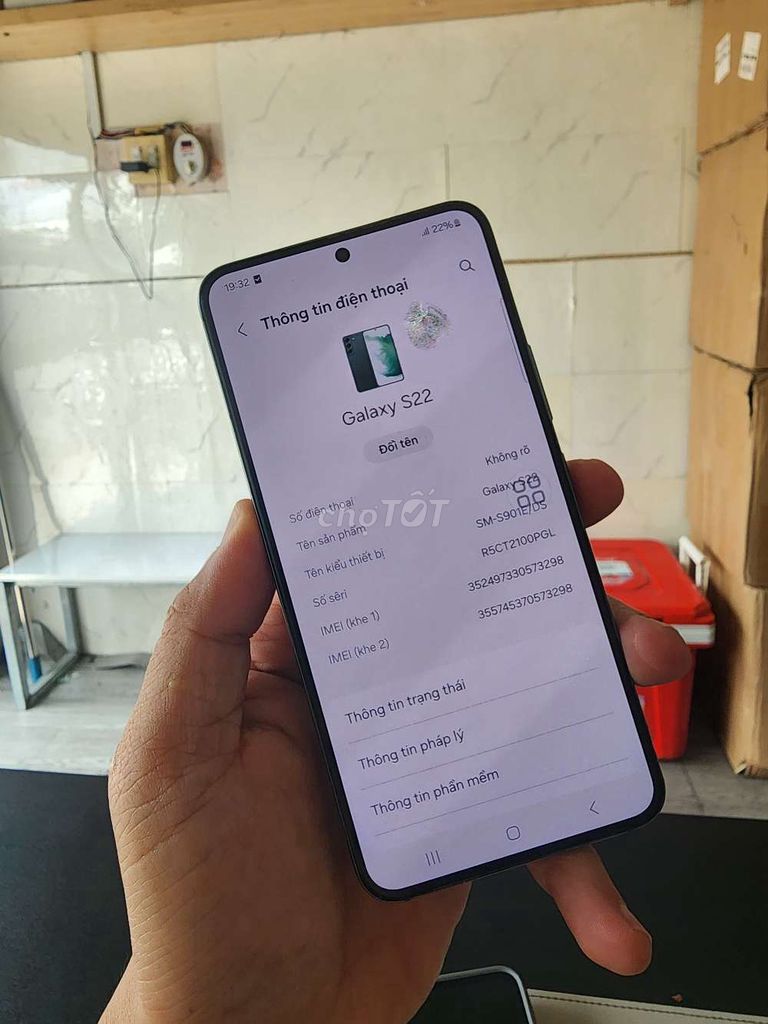 Samsung Galaxy S22 256GB Xanh. Mua bán Điện thoại tại Quận Ninh Kiều Cần Thơ được đăng bởi nguyễn Trần Quân hình 1