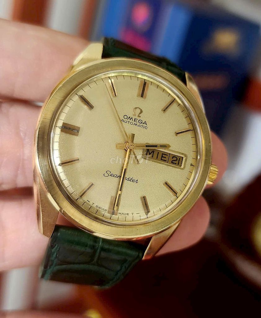 Đồng hồ cổ OMG Seamaster size 37 mặt vàng cát. Mua bán Đồng hồ tại Thị xã Bến Cát Bình Dương được đăng bởi Đồng Hồ Mắt Kính Độc Đẹp Hiếm PND hình 1