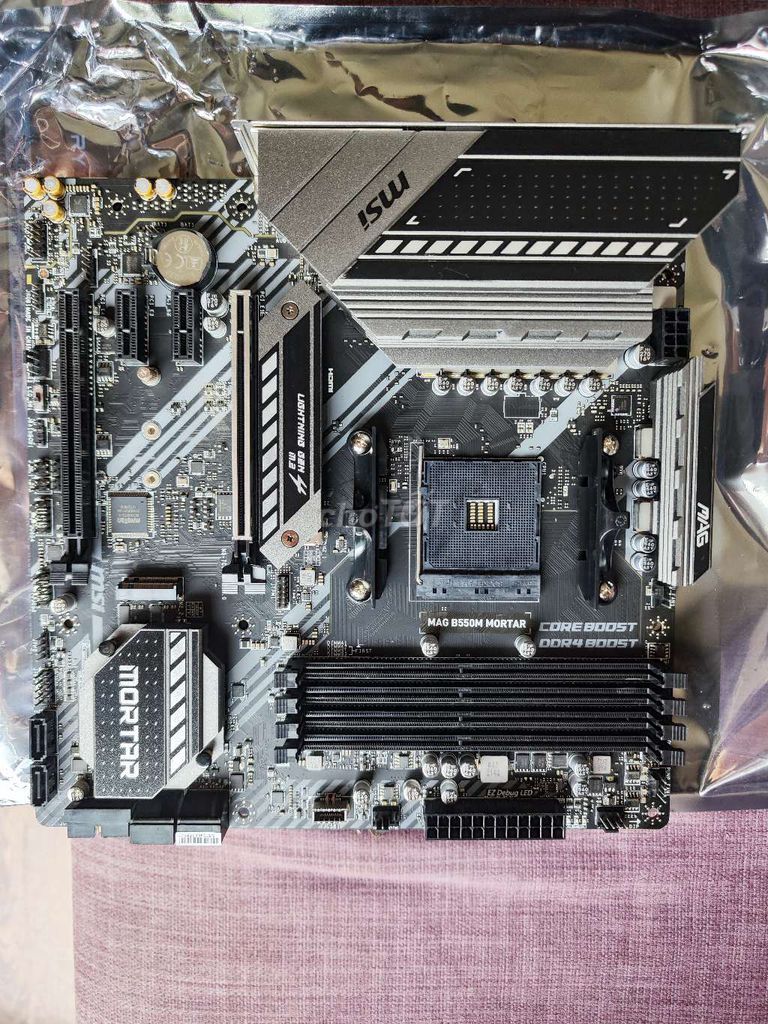 Bo mạch chủ MSI MAG B550M Mortar Đen. Mua bán Linh kiện (RAM, Card...) tại Quận Đống Đa Hà Nội được đăng bởi Xem Đoán hình 1