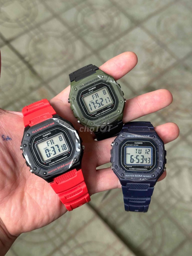 Đồng hồ Casio nhựa đa màu. Mua bán Đồng hồ tại Thành phố Huế Thừa Thiên Huế được đăng bởi HS Watch hình 1