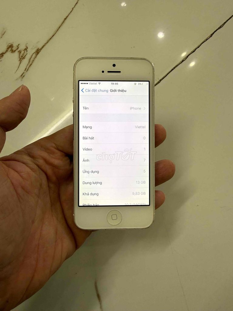 Bán Iphone 5 quốc tế zin cũ ios 10.2. Mua bán Điện thoại tại Quận Hà Đông Hà Nội được đăng bởi Mạnh Mobile hình 1