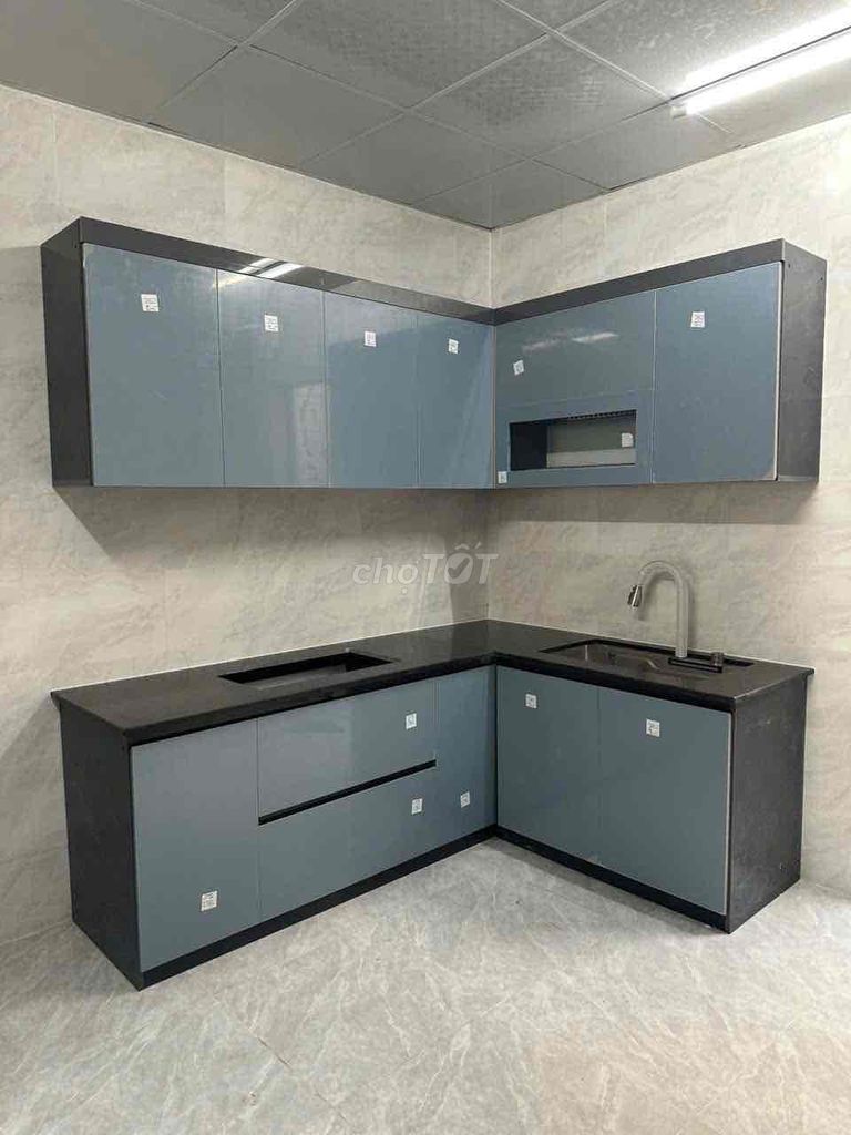 Tủ bếp Nhựa ECOPLAST Xám cao cấp_gia xưởng. Mua bán Tủ, kệ gia đình tại Quận 5 Tp Hồ Chí Minh được đăng bởi Nội Thất Gia Đình hình 1