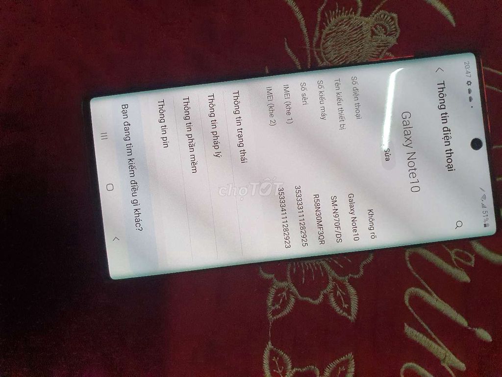 Cần bán note10 ssvn