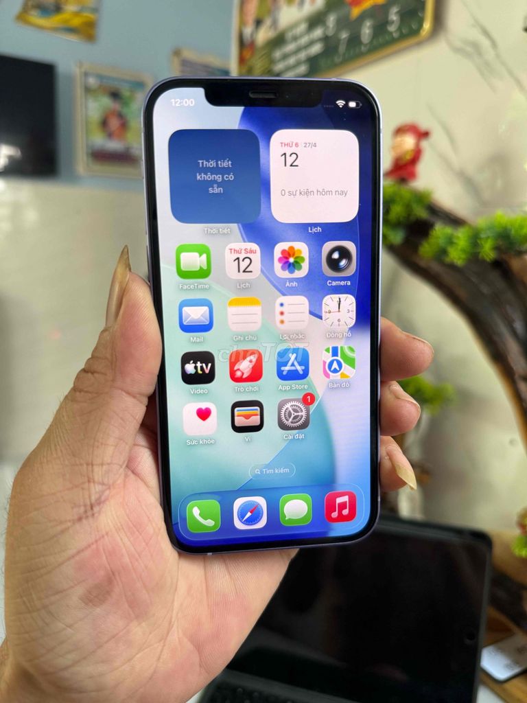 iPhone 12.128G QT Zin đẹp full. Mua bán Điện thoại tại Thành phố Thuận An Bình Dương được đăng bởi  Phan Trung hình 1