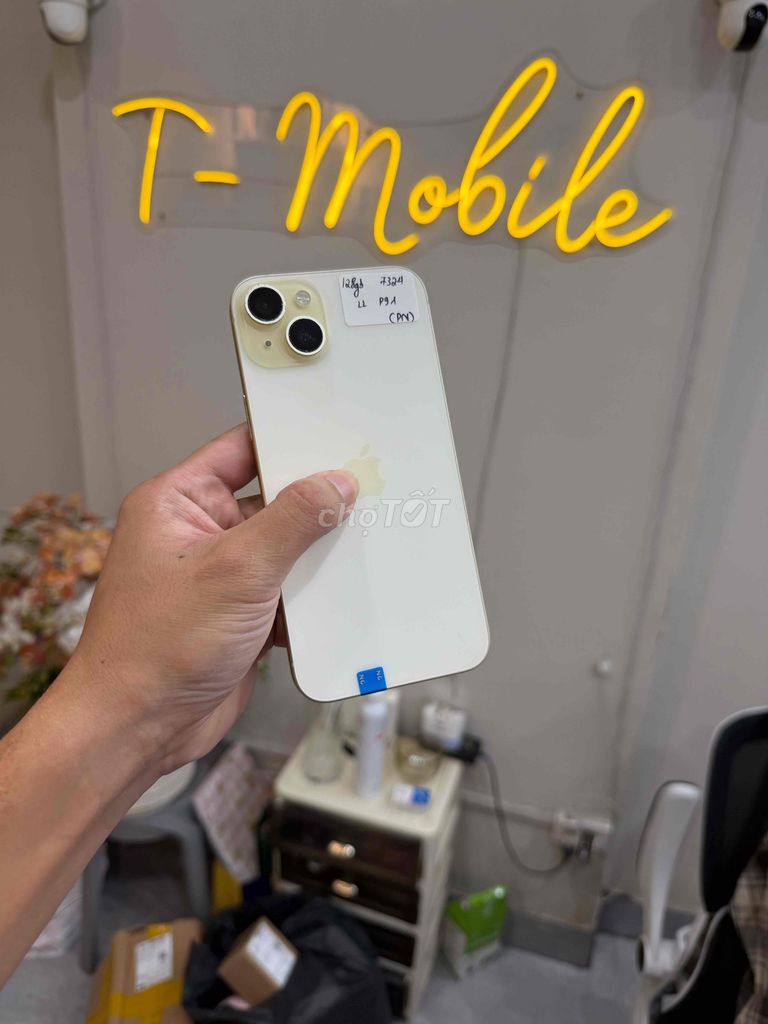 15 Plus 128Gb Quốc Tế zin all vàng pin 91%. Mua bán Điện thoại tại Quận Thanh Xuân Hà Nội được đăng bởi Ngô Tráng T Mobile hình 1