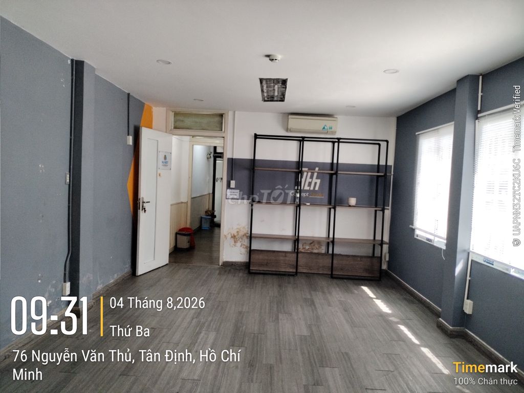 VĂN PHÒNG MẶT TIỀN QUẬN 1, GIÁ RẺ, 30m², 7.5 triệu đ/th, P. Tân Định.