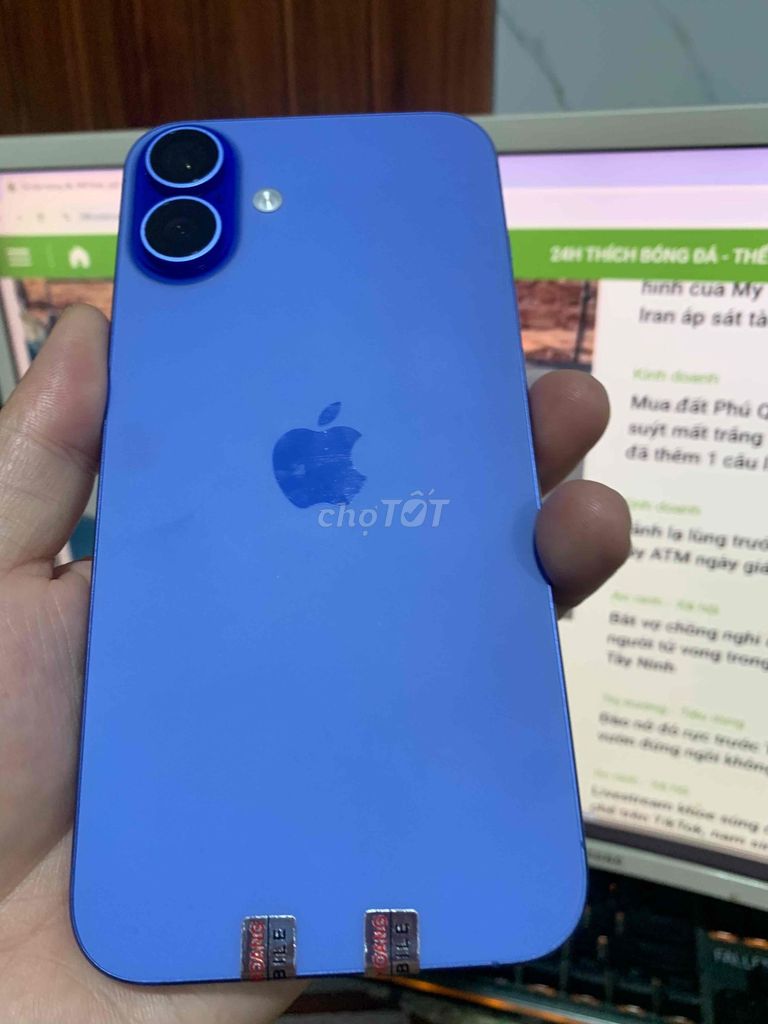 Apple iPhone 16 Plus 128GB Xanh VNA. Mua bán Điện thoại tại Quận Lê Chân Hải Phòng được đăng bởi hoang anh hình 1