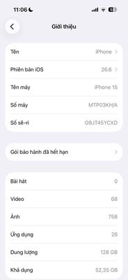 iPhone 15 128GB 98%