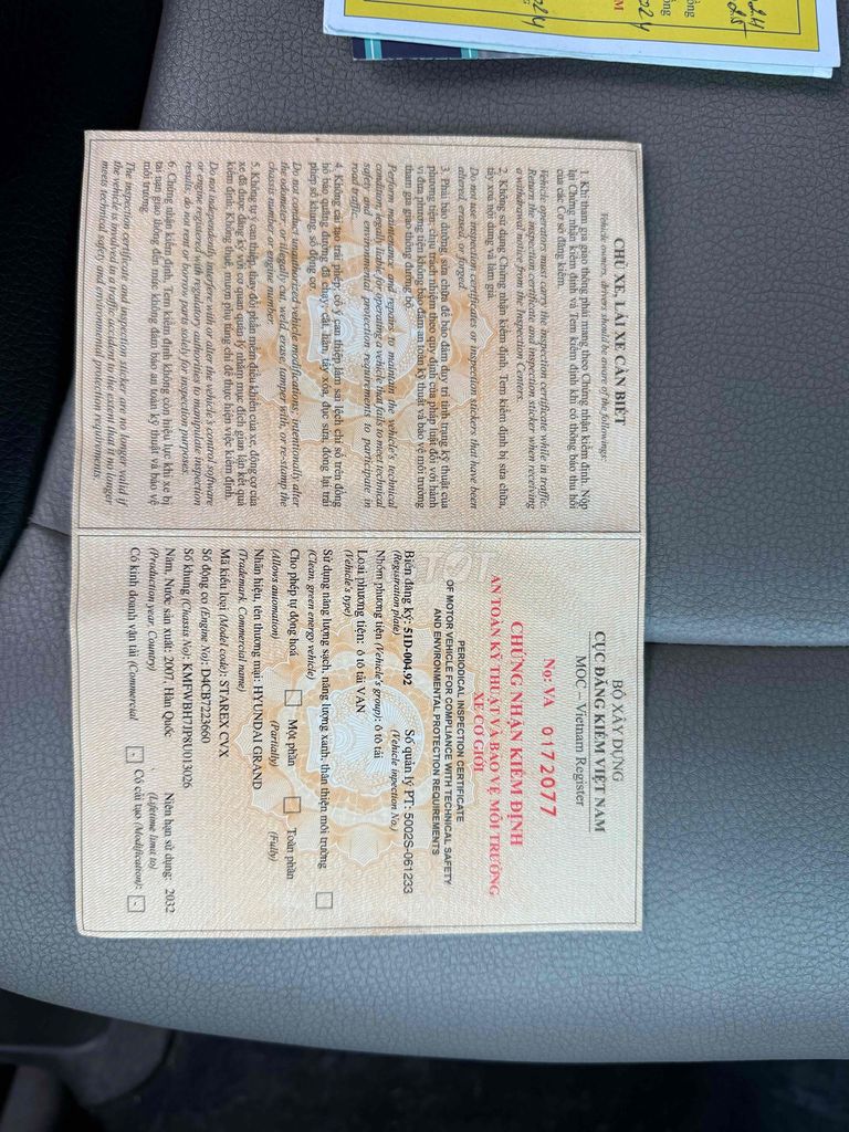 Hyundai Starex Van máy dầu số tự động. Mua bán Ô tô tại Quận Bình Thạnh Tp Hồ Chí Minh được đăng bởi Lộc Phát hình 12