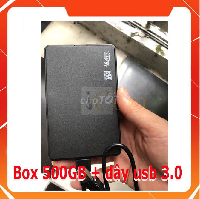 Ổ Cứng Di Động 500GB + Box + cáp usb 3.0. Mua bán Phụ kiện (Màn hình, Chuột...) tại Quận 3 Tp Hồ Chí Minh được đăng bởi Anh Dũng hình 1