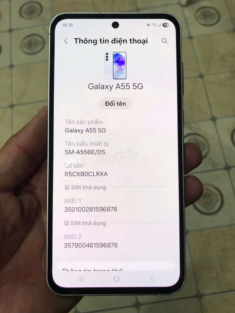 Samsung Galaxy A55 5G.mới 99% có giao lưu . Mua bán Điện thoại tại Huyện Mang Thít Vĩnh Long được đăng bởi nimi hình 1