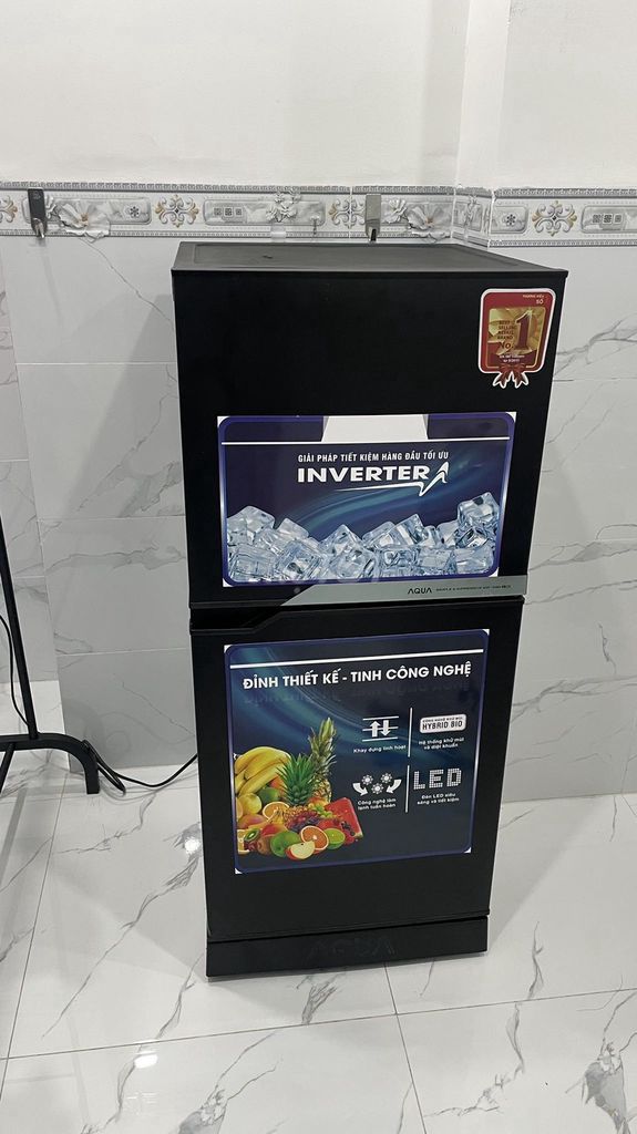 Tủ lạnh Aqua Inverter 250 lít Siêu tiết kiệm điện. Mua bán Tủ lạnh tại Huyện Thủ Thừa Long An được đăng bởi Huy Đồng hình 1