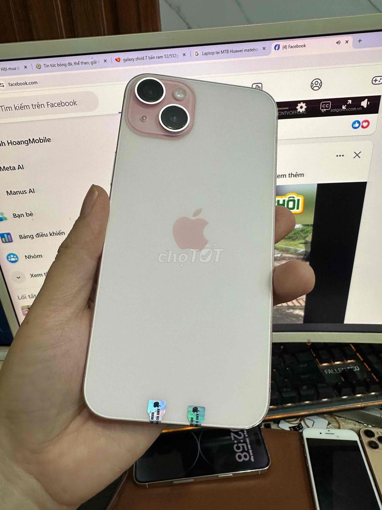 iPhone 15plus 128g quốc tế có khay sim 97%. Mua bán Điện thoại tại Quận Lê Chân Hải Phòng được đăng bởi hoang anh hình 1