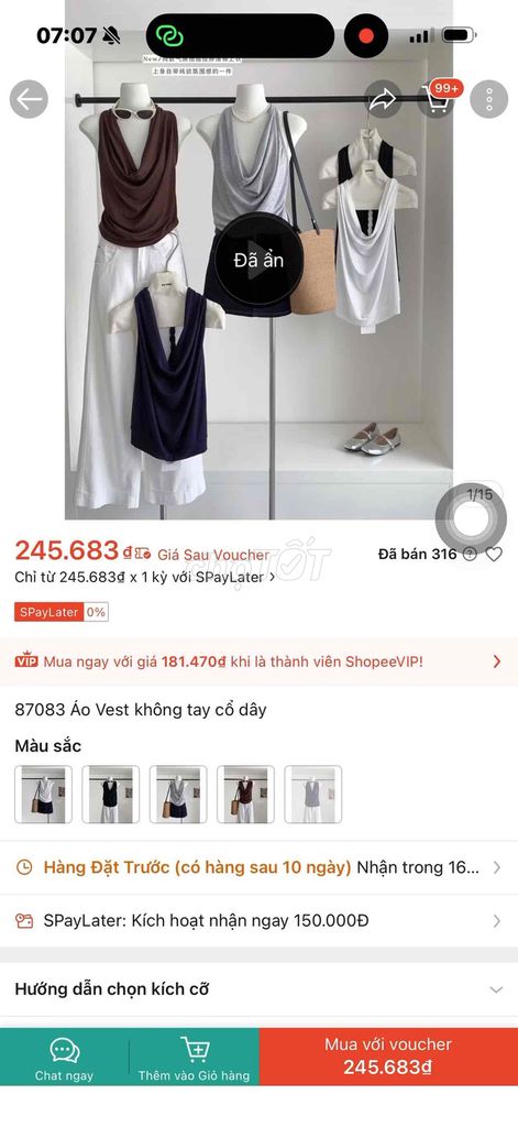 Áo vest nữ vải mềm mại. Mua bán Quần áo tại Huyện Lâm Hà Lâm Đồng được đăng bởi Mai Anh  hình 1