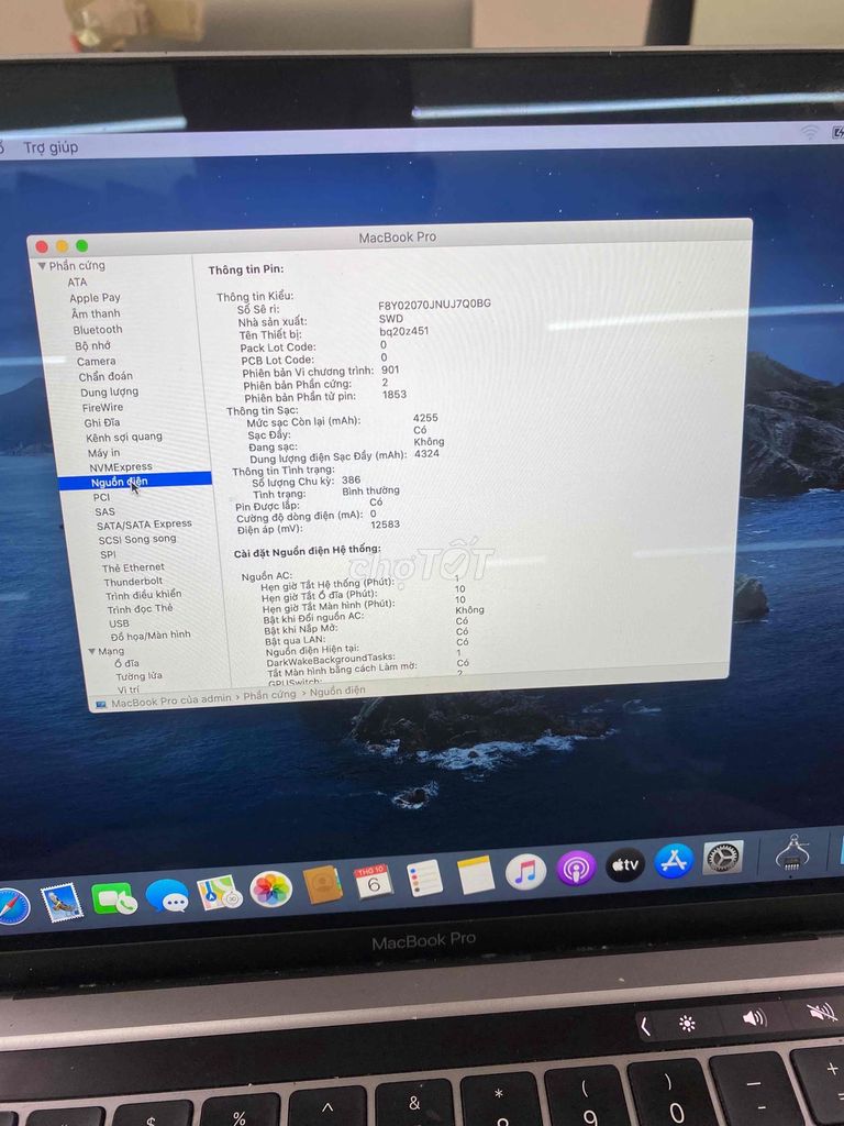 macbook pro 2020 i5 ram 16 ssd 512 màn 13.3 inh. Mua bán Laptop tại Quận Hoàng Mai Hà Nội được đăng bởi Mac98 hình 4