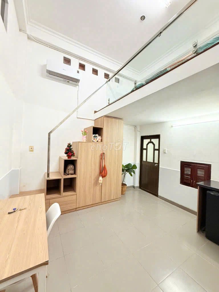 Phòng 35m2_Duplex gác 1m7, full nt_h6m rộng sạch 423 Nguyễn Kiệm PN